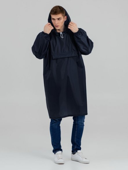 Дождевик-анорак Alatau, темно-синий, единый размер 