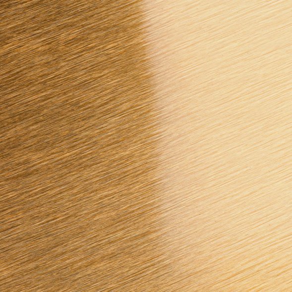 Плакетка Plaque XL, венге с золотистой пластиной 