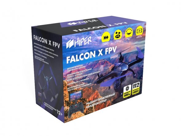 Радиоуправляемый квадрокоптер HIPER FALCON X FPV 