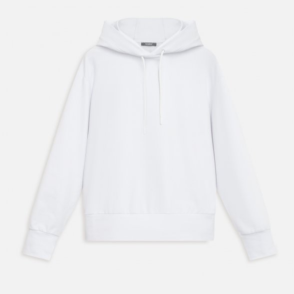 Худи с капюшоном, унисекс  ALEX белый, размер S 