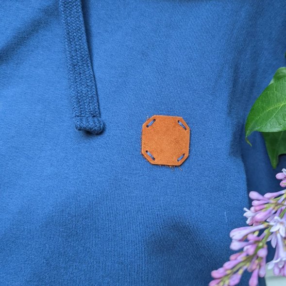 Лейбл кожаный Beta Kikar, M, горчичный 