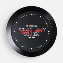 Часы настенные Vivid Large, черные