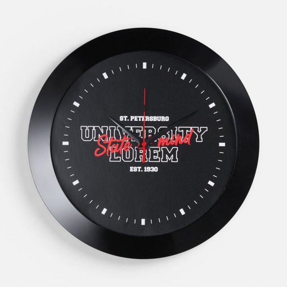 Часы настенные Vivid Large, черные 