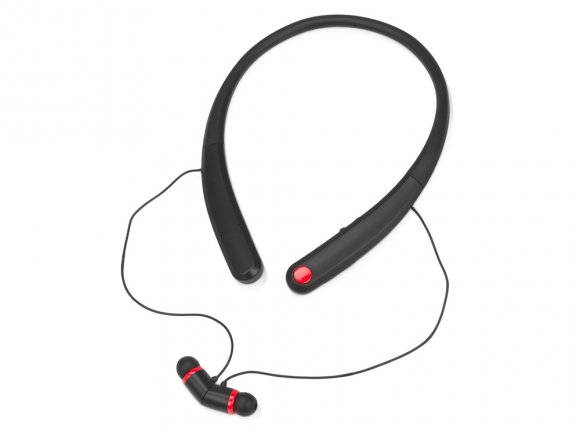 Беспроводные наушники с микрофоном Soundway, черный/красный 
