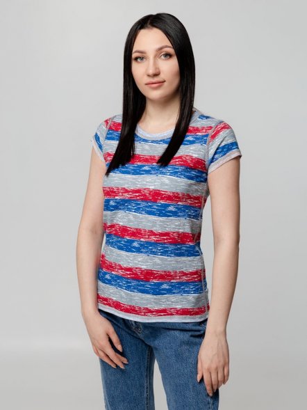 Футболка женская Rayet Lady двусторонняя, красная с синим 