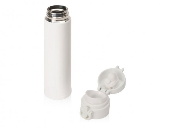 Вакуумная герметичная термокружка Inter, белый, нерж. сталь (Р) 