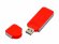 USB-флешка на 4 Гб в стиле I-phone, прямоугольнй формы, красный 