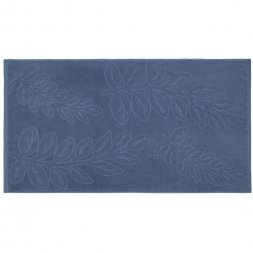 Полотенце махровое «Флора», среднее, синее