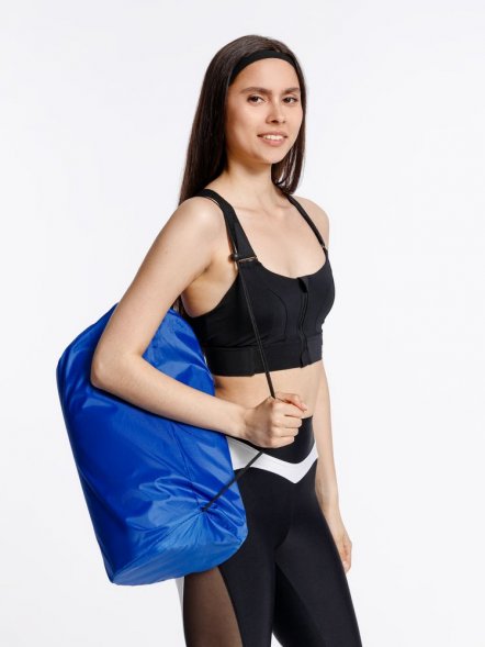 Массажный акупунктурный коврик с валиком Iglu, синий с белым 