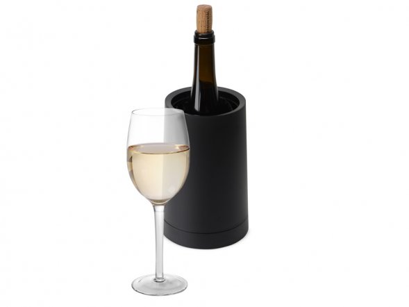 Охладитель Cooler Pot 2.0 для бутылки цельный, черный 