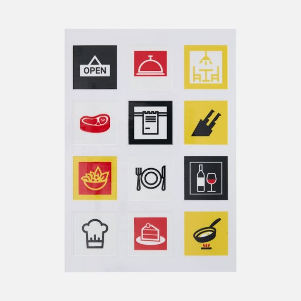 Стикерпак UV-DTF Industry, кафе 