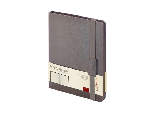 Ежедневник В5 недатированный Leggenda, серый 