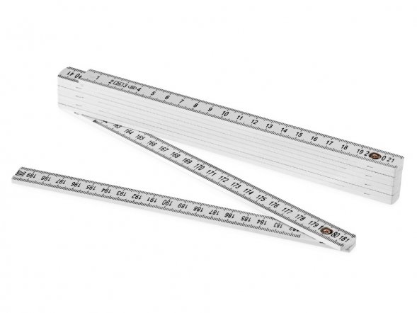 Складная линейка длиной 2м, белый 