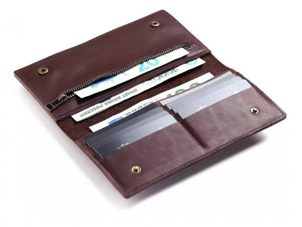 Бумажник Денмарк, коричневый 