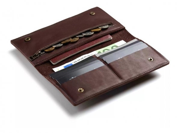 Бумажник Денмарк, коричневый 