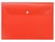Папка-конверт А4 с кнопкой, красный 