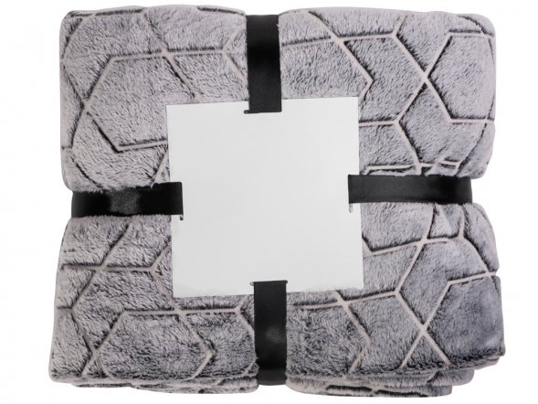 Светящийся в темноте плед Lattice черный 