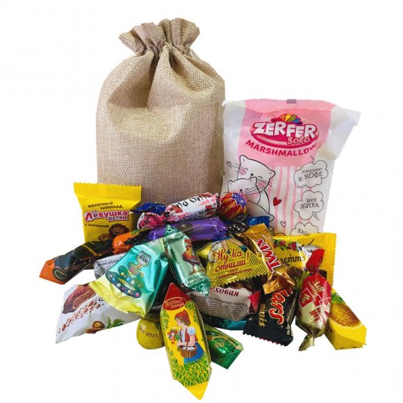 Набор Candyland в мешке, бежевый 