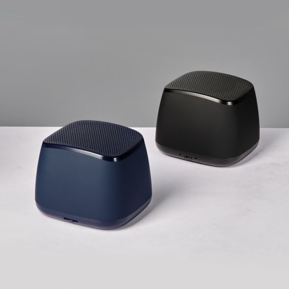 Беспроводная колонка с подсветкой Glow 75dB 1200 mAh, синяя (вход Type-C) 