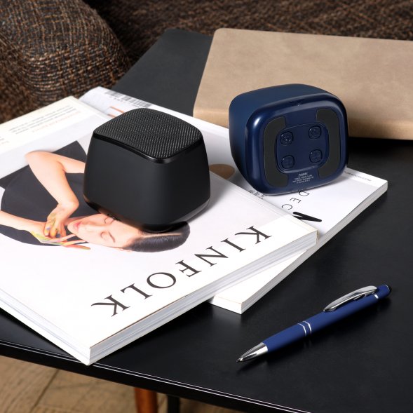 Беспроводная колонка с подсветкой Glow 75dB 1200 mAh, синяя (вход Type-C) 