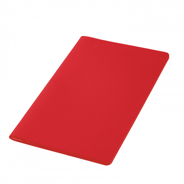 Блокнот Alpha slim, красный 