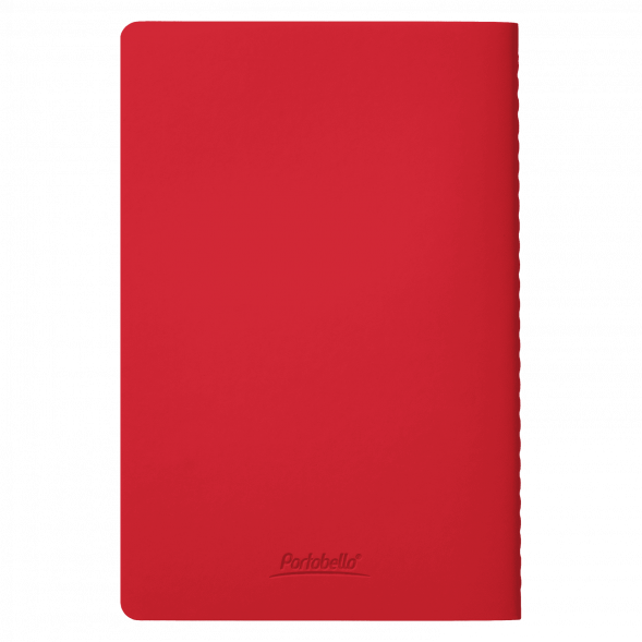 Блокнот Alpha slim, красный 