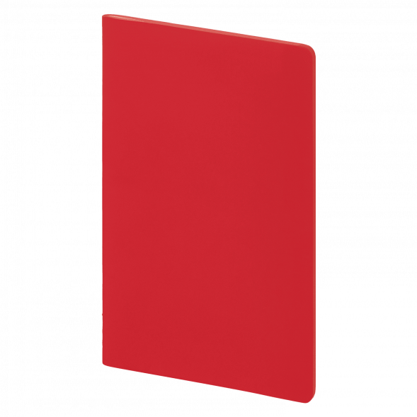 Блокнот Alpha slim, красный 