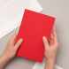 Блокнот Alpha slim, красный 
