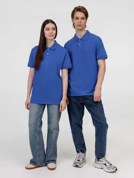 Рубашка поло унисекс Pacific, ярко-синяя (royal) 