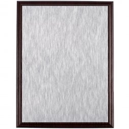 Плакетка Plaque, большая, вишня с серебристой пластиной