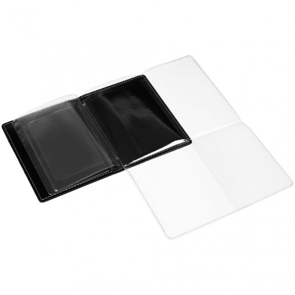 Обложка для автодокументов «Комфорт», черная 