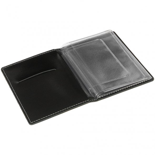 Обложка для автодокументов «Комфорт», черная 