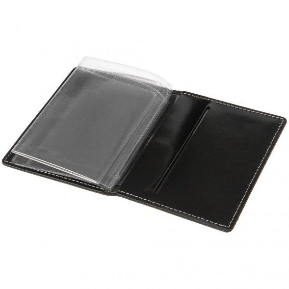 Обложка для автодокументов «Комфорт», черная 