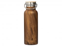 Вакуумный термос Britewood S2, 500 мл, бамбуковая крышка, крафтовый тубус