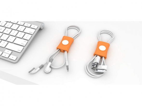 Органайзер для проводов Snappi, оранжевый 