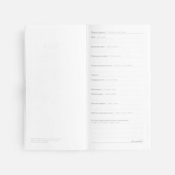 Еженедельник Baza, датированный, зеленый 