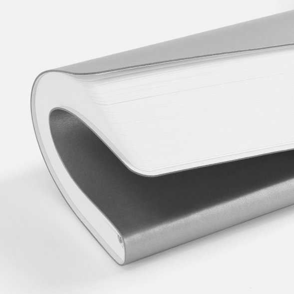 Ежедневник Waltz, недатированный, серебристый 