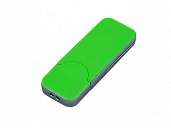USB-флешка на 4 Гб в стиле I-phone, прямоугольнй формы, зеленый 