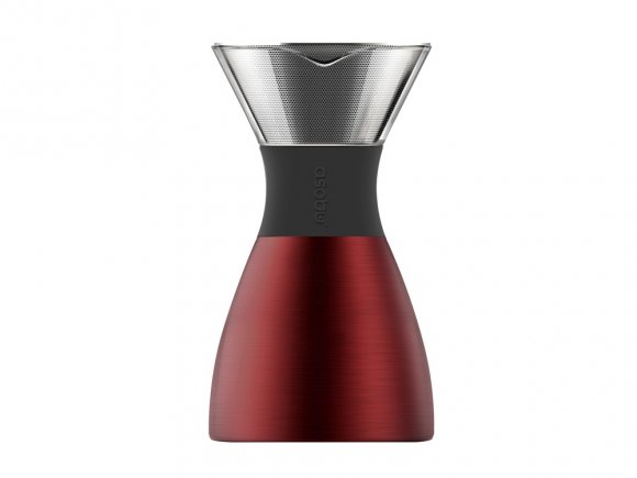 Кофеварка POUR OVER, 1000 мл, красный/черный 