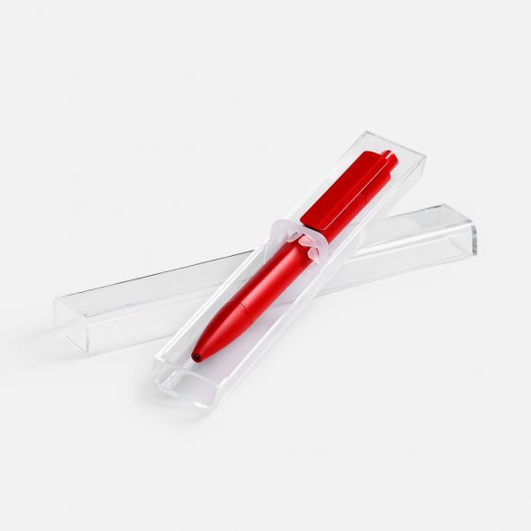 Ручка шариковая Prodir DS4 PMM-P в футляре, красная 