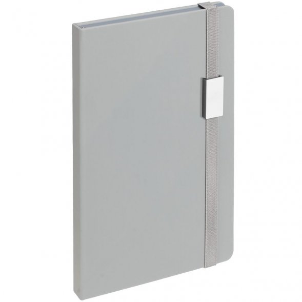 Блокнот Shall Direct, серый 