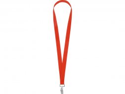 Ланьярд с клипом, красный
