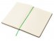 Блокнот Color линованный А5 в твердой обложке с резинкой, серый/зеленое яблоко 