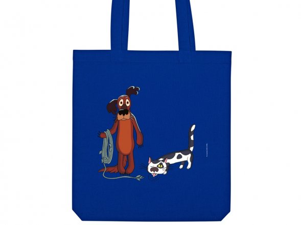 Сумка из плотного хлопка Жил-был Пес, 220 г/м2, классический синий 2386C 