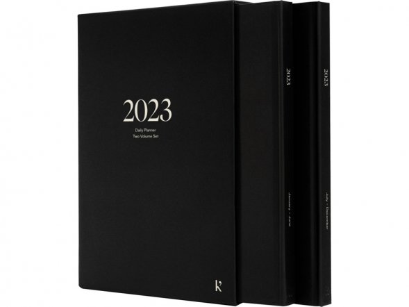 Ежедневник в твердом переплете формата A5 Karst, черный 