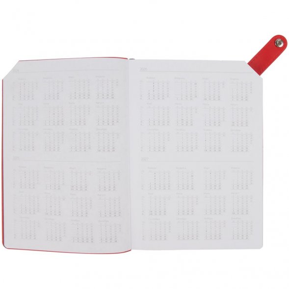 Ежедневник Angle, недатированный, красный 