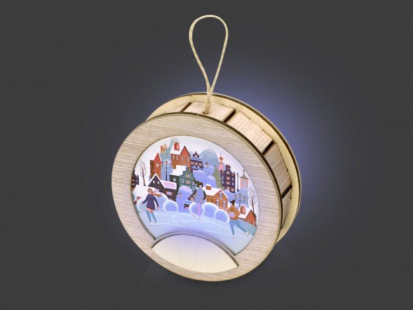 Подвеска с подсветкой, круг 