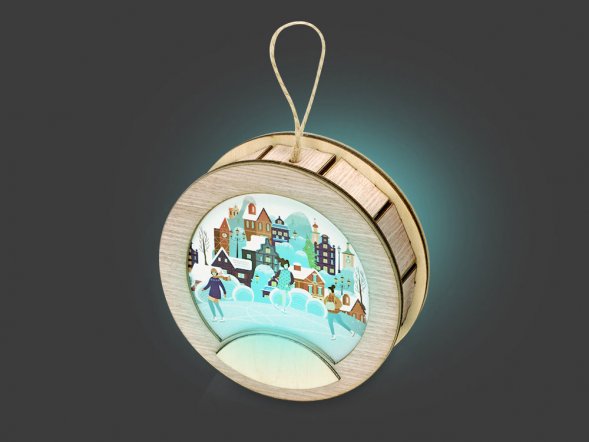 Подвеска с подсветкой, круг 