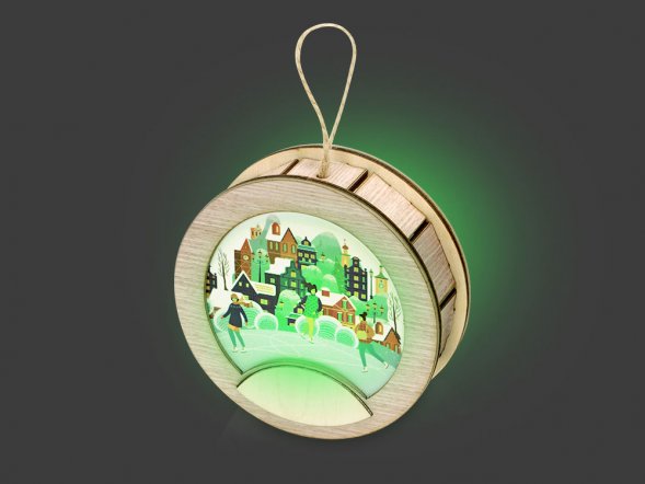 Подвеска с подсветкой, круг 