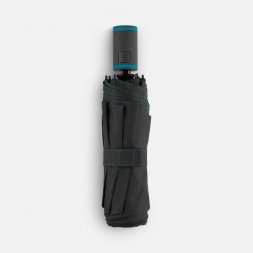 Зонт складной AOC Mini с цветными спицами, бирюзовый